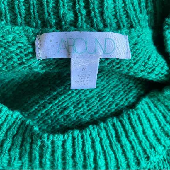 Abound NWT Green Long Sleeve Sweater - Picture 4 of 6